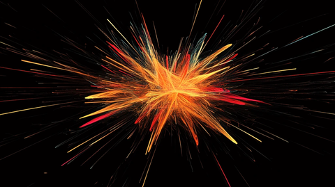 抽象线条爆炸效果