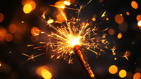 金黄色的火花