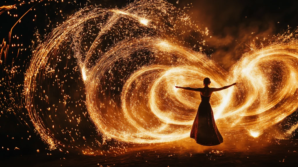 烟火晚会长时间曝光