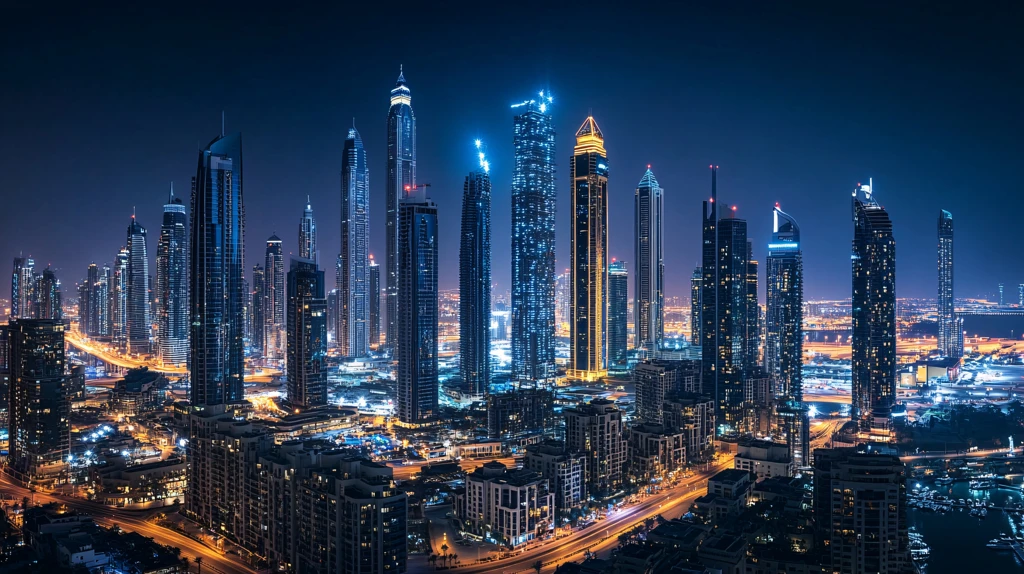 阿提哈德塔夜景