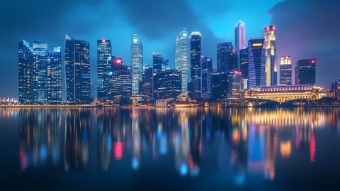 新加坡都市夜景