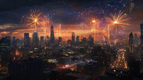 烟花城市天际线