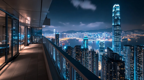 金融中心夜景全景高清