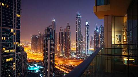 阿布扎比城市夜景