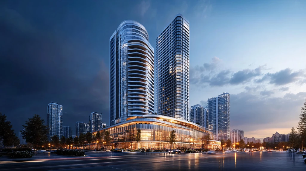 城市天际线夜景