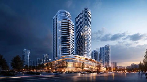 城市天际线夜景