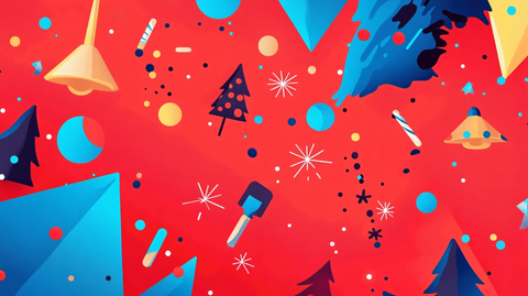 折纸风格扁平风背景