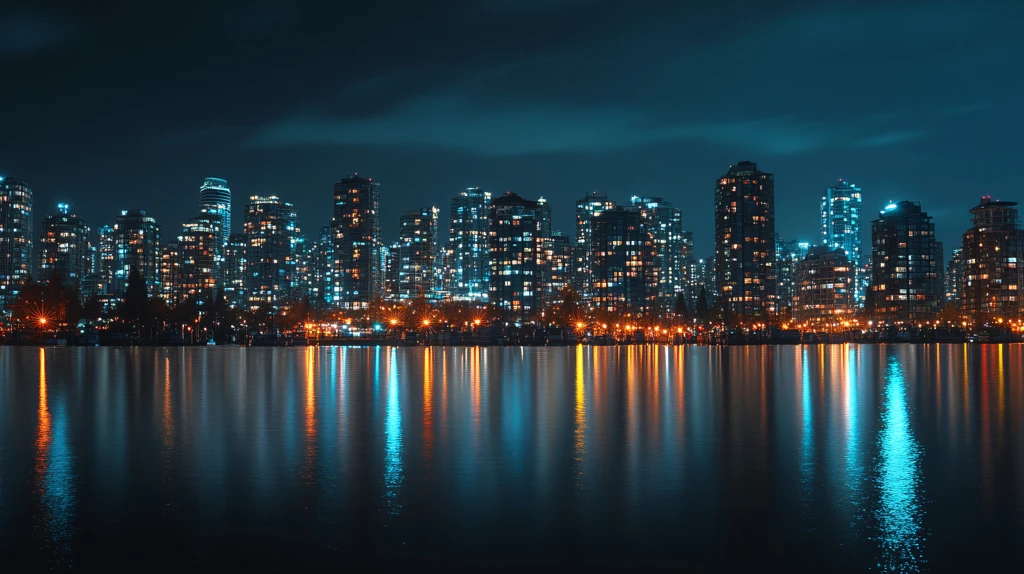 温哥华风景印象背景