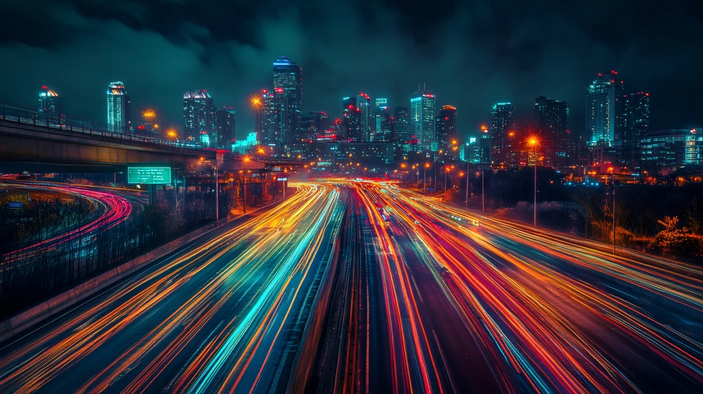城市车流光绘