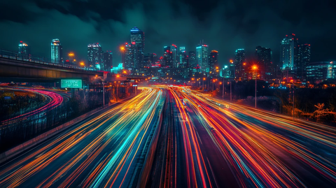 城市车流光绘
