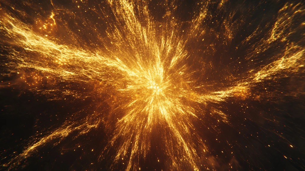 璀璨星光抽象背景烟火