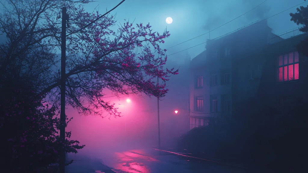 云雾般的粉色虚幻