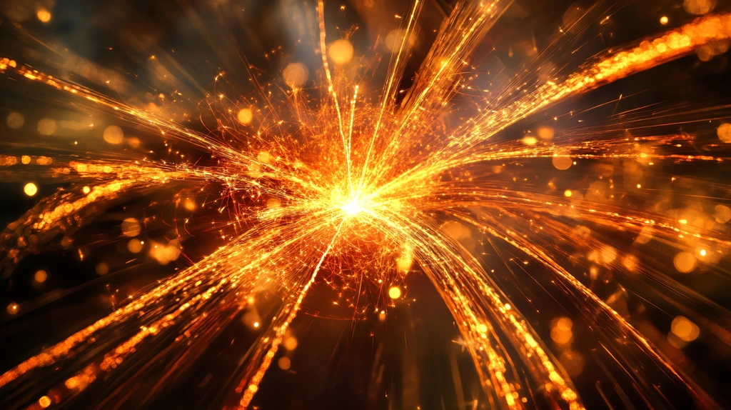 璀璨星光抽象背景烟火