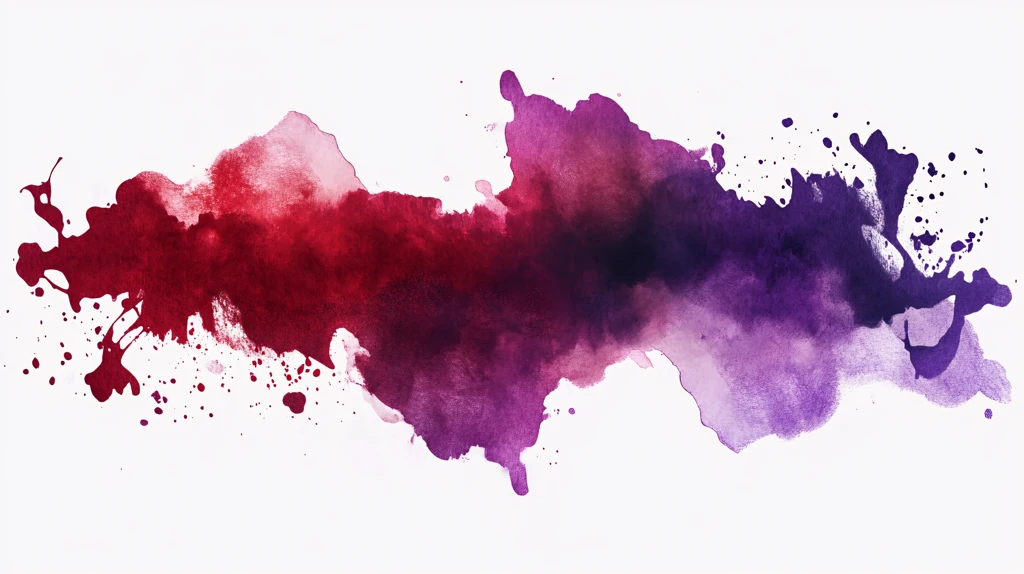 水墨晕染酒红色炫彩