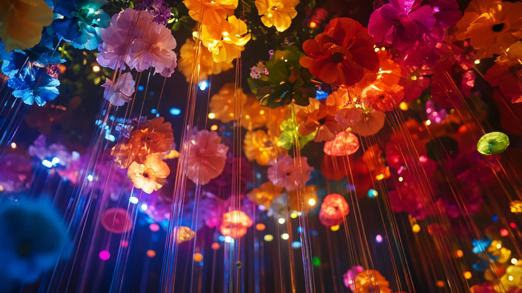 幻彩纱婚礼吊顶