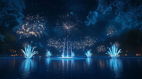 水面焰火