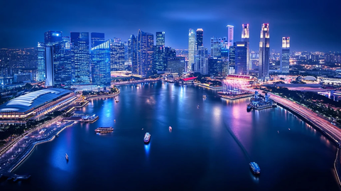 新加坡都市夜景