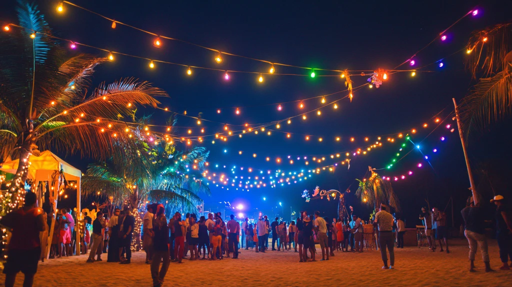 热浪海滨露营市集