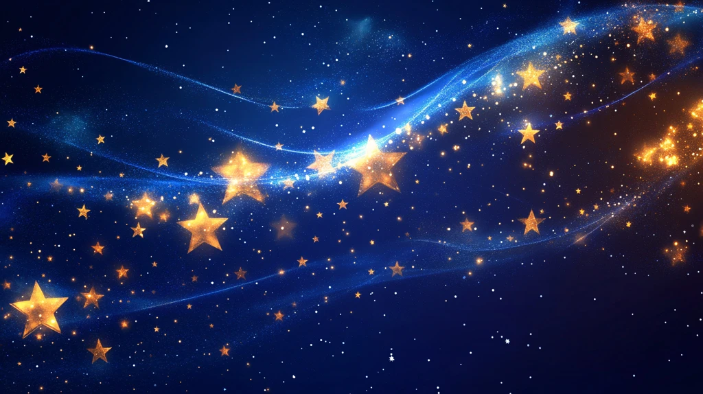 蓝色星光壁纸