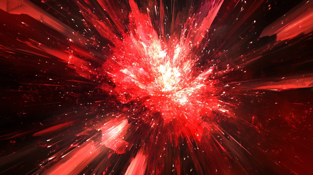 科技红色放射背景