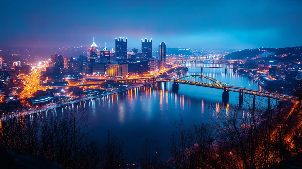 夜空烟花长曝光