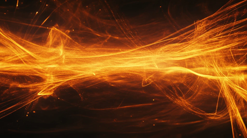 黄色炫酷线条背景