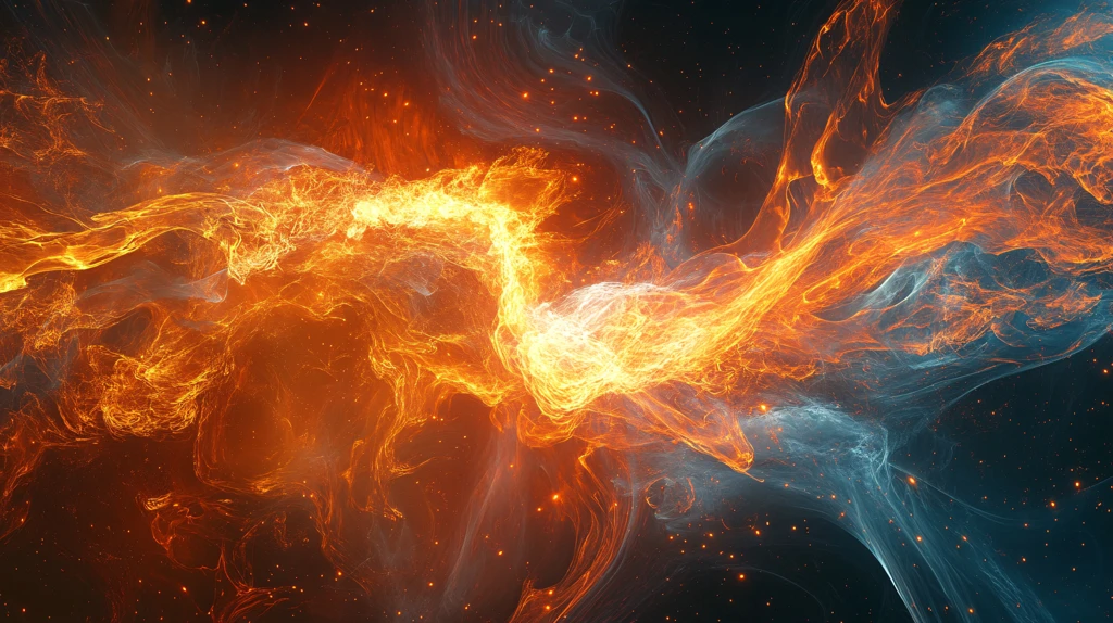 浴火重生抽象图