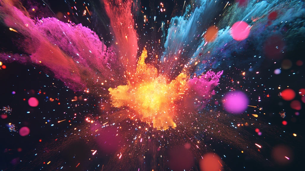 爆炸炫彩炫彩背景