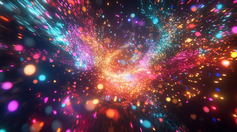 色彩斑斓梦幻灯光