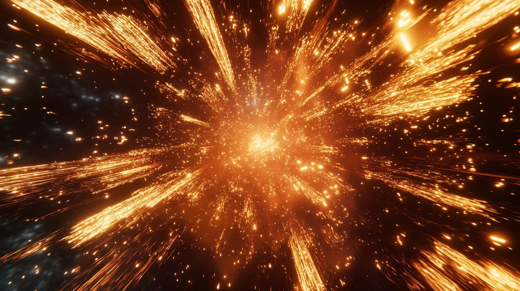 璀璨星光抽象背景烟火