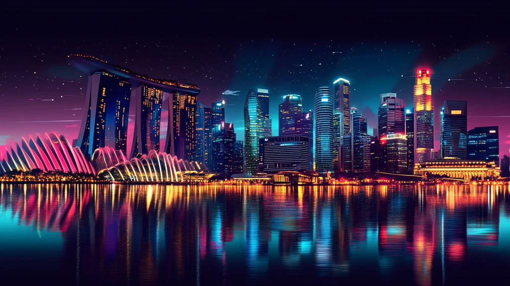 诗意新加坡背景