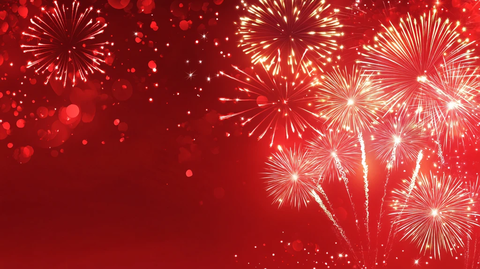 烟花红背景