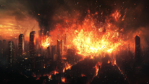 灾难片海报背景