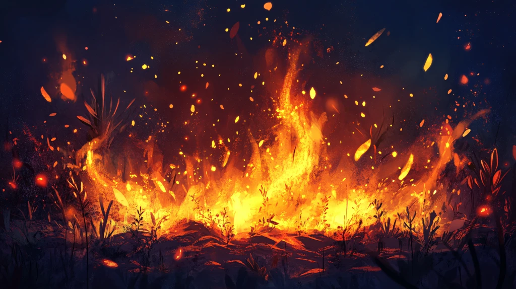 火烧插画