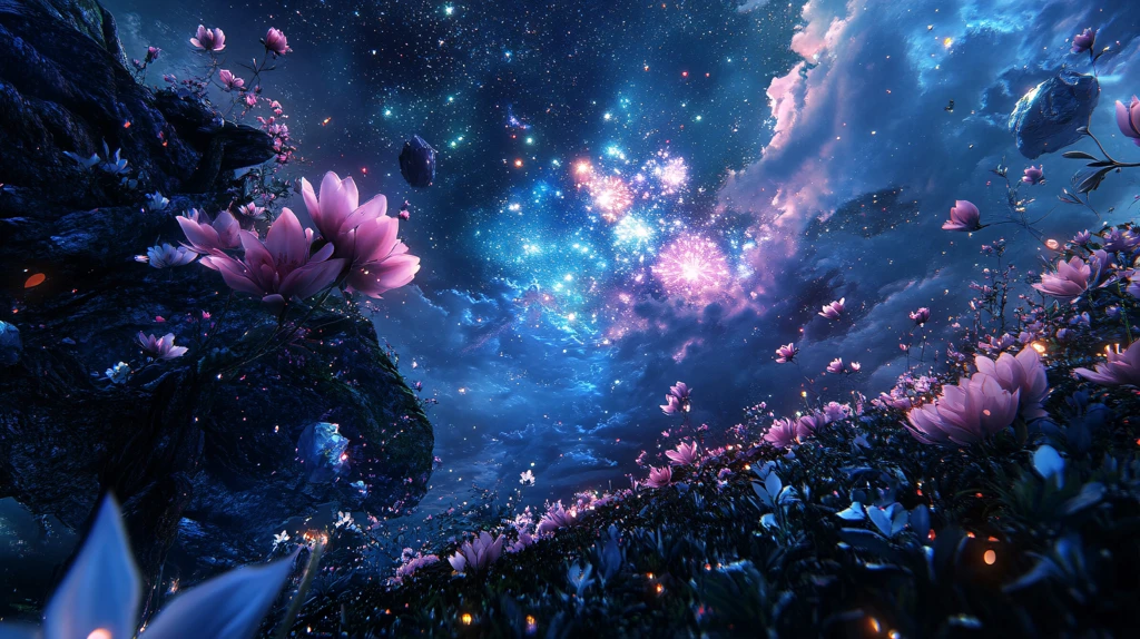 梦幻花卉场景