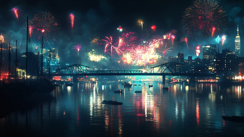 维多利亚湾新年快乐