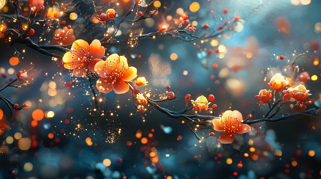 唯美梦幻梅花林