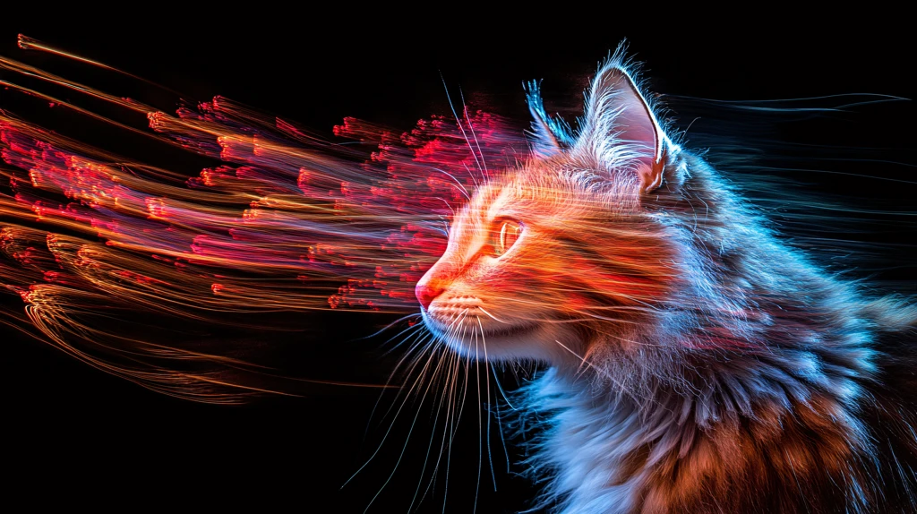 动物创意炫光效果