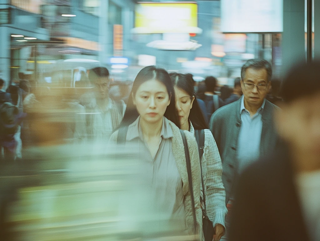 城市快节奏地铁生活