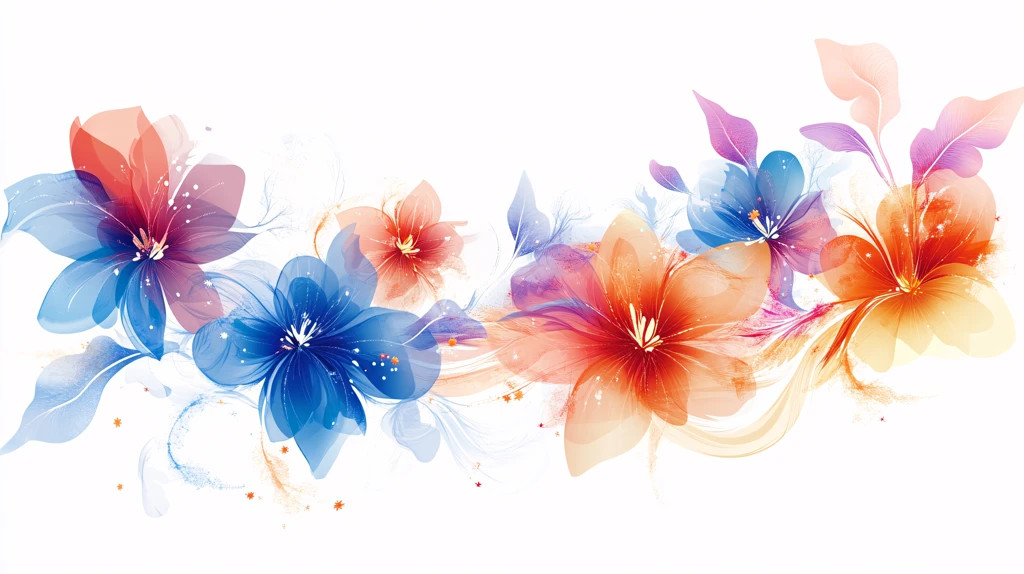 手绘梦幻花纹花朵花卉