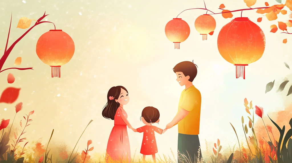 春节家人团聚过年