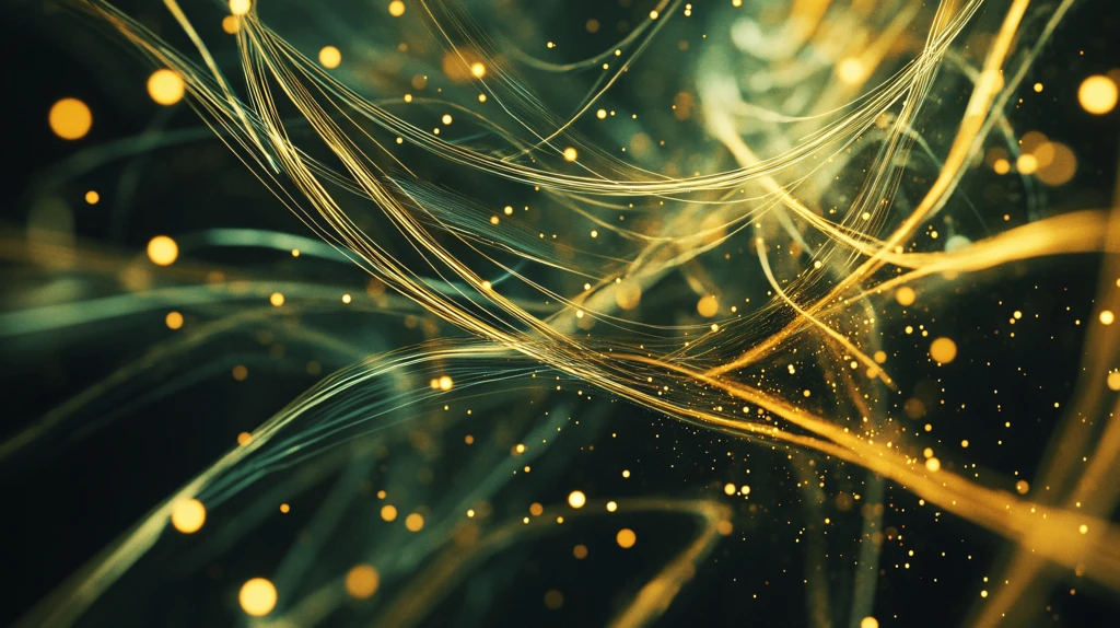 金色轻纱动感线条