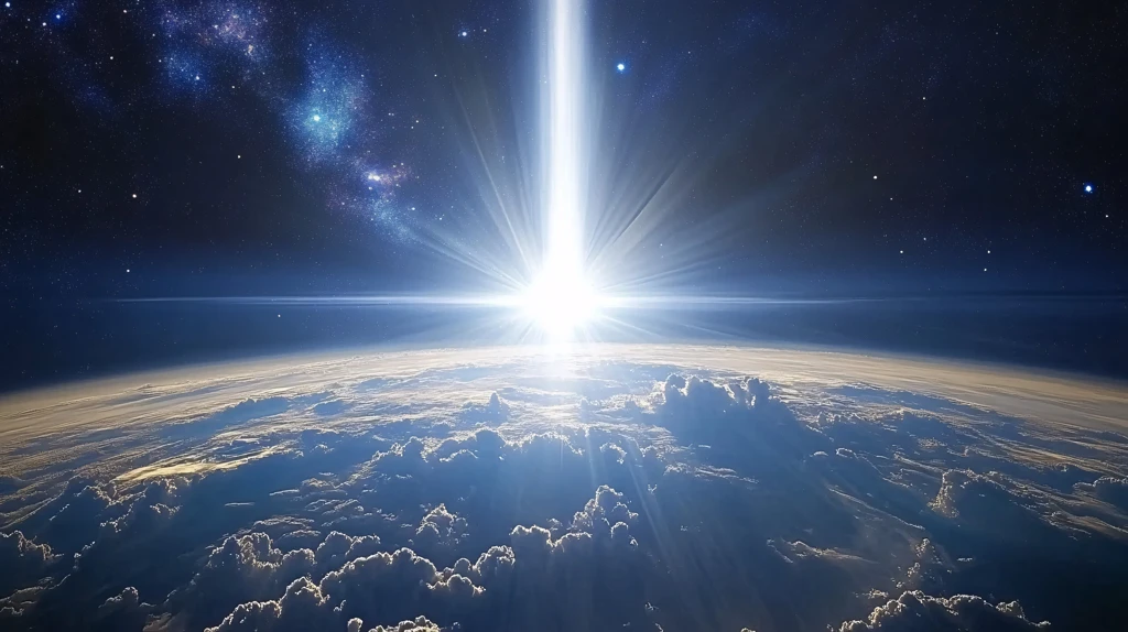 地球银河系光线