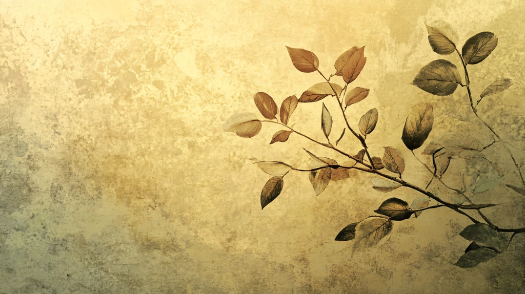 抽象背景墙树枝树叶