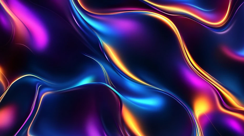 幻彩流体抽象线条背景