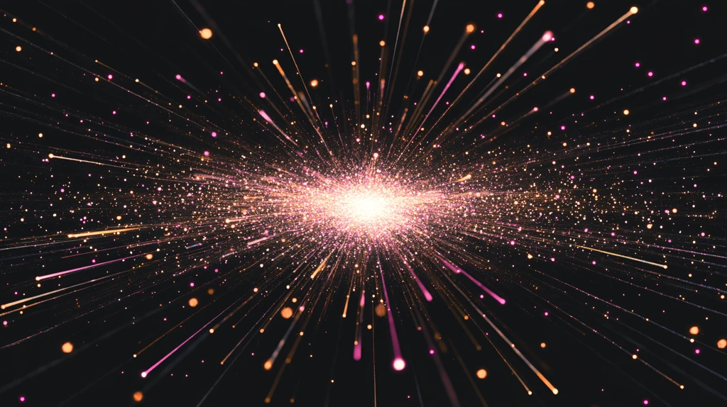 放射发散科技线条