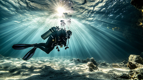 海底潜水海底素材