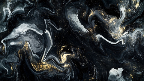 蓝色流体创意抽象画