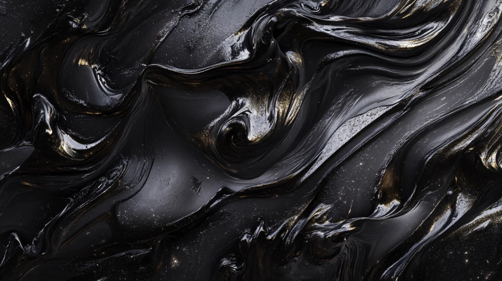 黄金流体艺术画