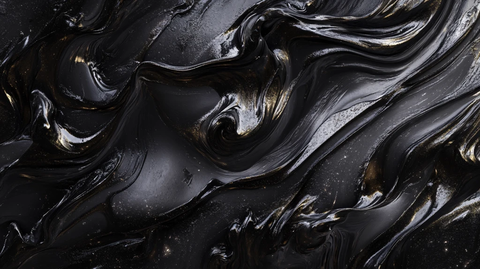 黄金流体艺术画